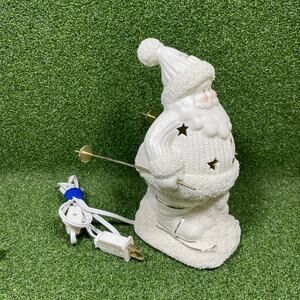 Vintage International Bazaar Porcelain Santa on Skis Night Light